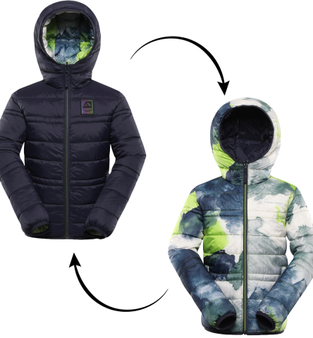 ALPINE PRO - DOUWO DĚTSKÁ OBOUSTRANNÁ BUNDA HI-THERM