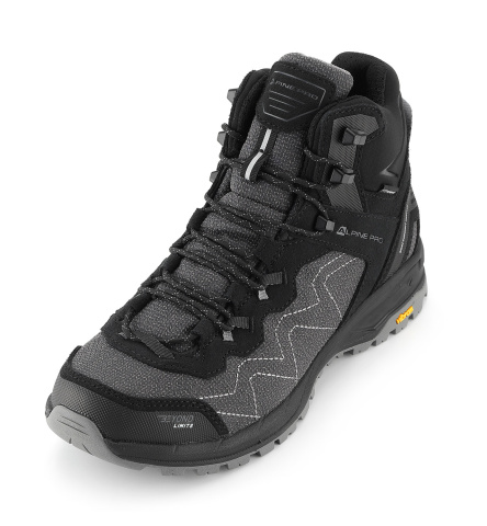 ALPINE PRO - CERNE 2 OUTDOOROVÁ OBUV S PTX MEMBRÁNOU