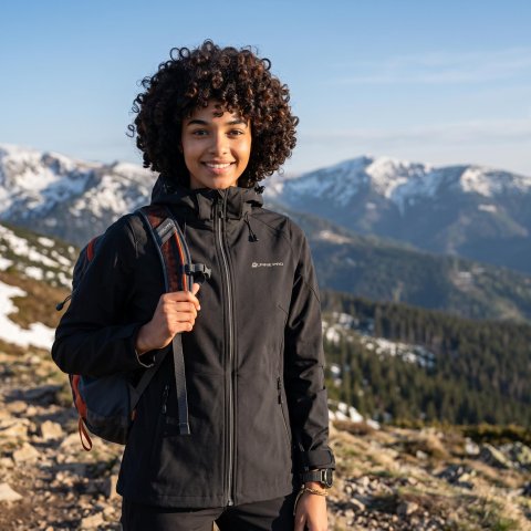ALPINE PRO - GEDERA DÁMSKÁ SOFTSHELLOVÁ BUNDA S MEMBRÁNOU