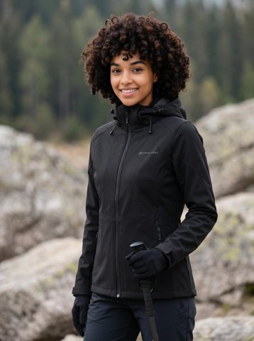 ALPINE PRO - GEDERA DÁMSKÁ SOFTSHELLOVÁ BUNDA S MEMBRÁNOU