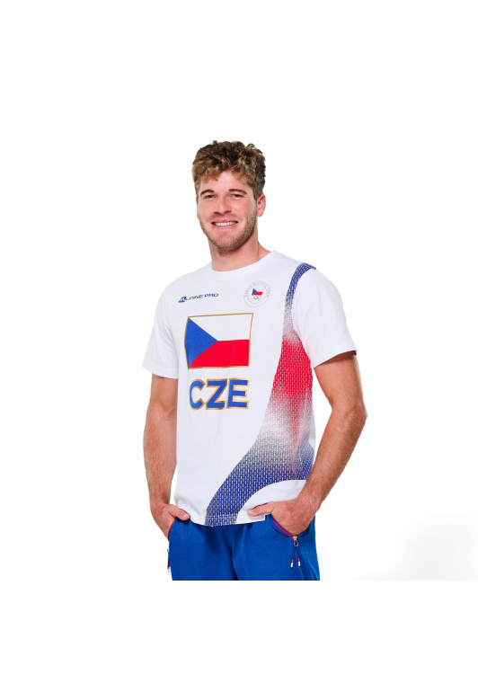 ALPINE PRO - REPOS Pánské triko z olympijské kolekce Francie 2024